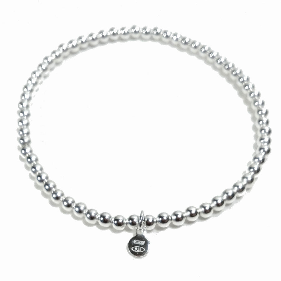 BRACCIALE ARGENTO sfere piccole | Gioielli in argento | elastico