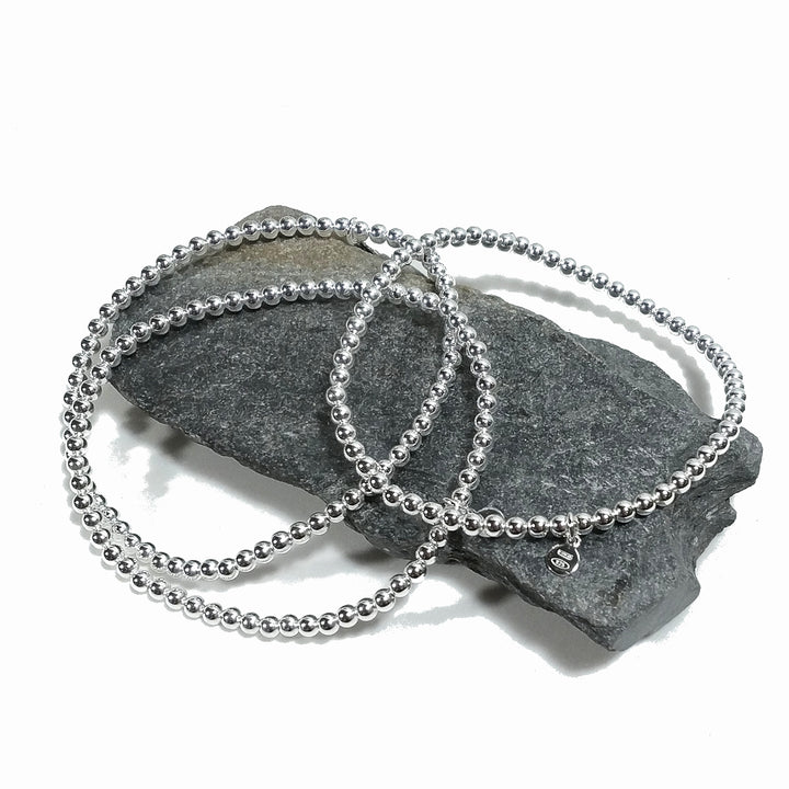 BRACCIALE ARGENTO sfere piccole | Gioielli in argento | elastico