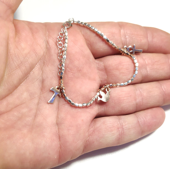 Bracciale in argento 925 Bracciale artigianale | ANKH Chiave della vita