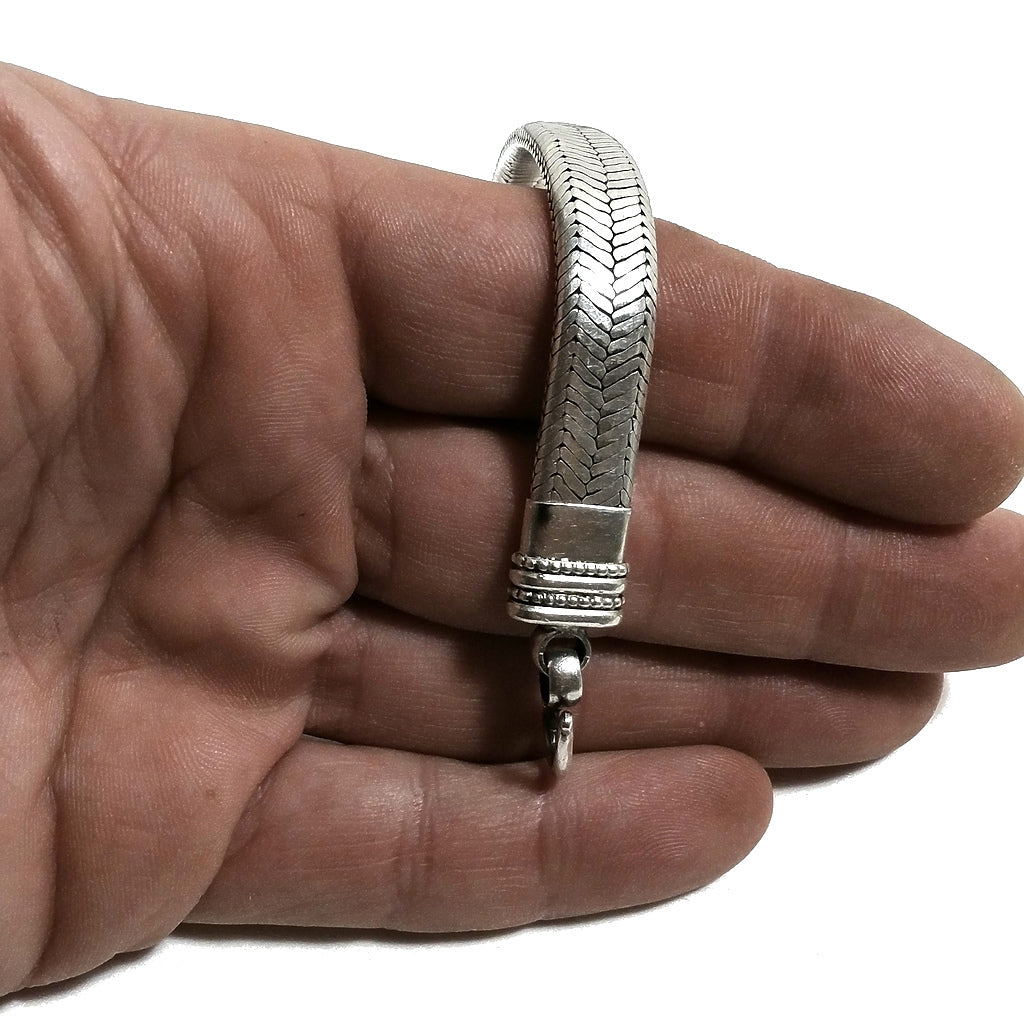 Bracciale Snake argento 925 piatto - DHOAR