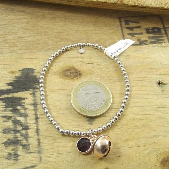 BRACCIALE ARGENTO sfere e campanello - ilmondodiwit - Bracciale