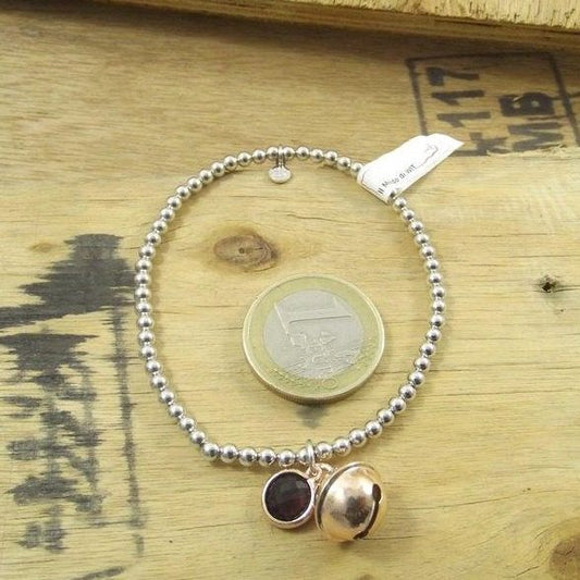 BRACCIALE ARGENTO sfere e campanello - ilmondodiwit - Bracciale