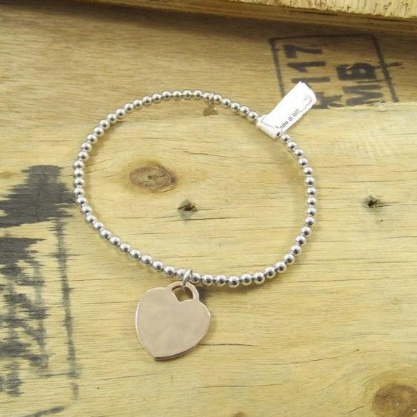 BRACCIALE ARGENTO sfere e CUORE - ilmondodiwit - Bracciale