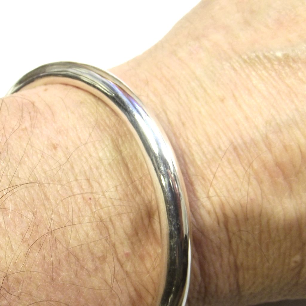 Bracciale argento 925 cerchio - liscio e aperto
