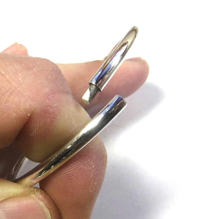 Bracciale rigido in argento 925 cerchio fine