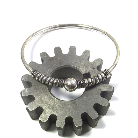 Bracciale argento 925 cerchio - rigido sfera