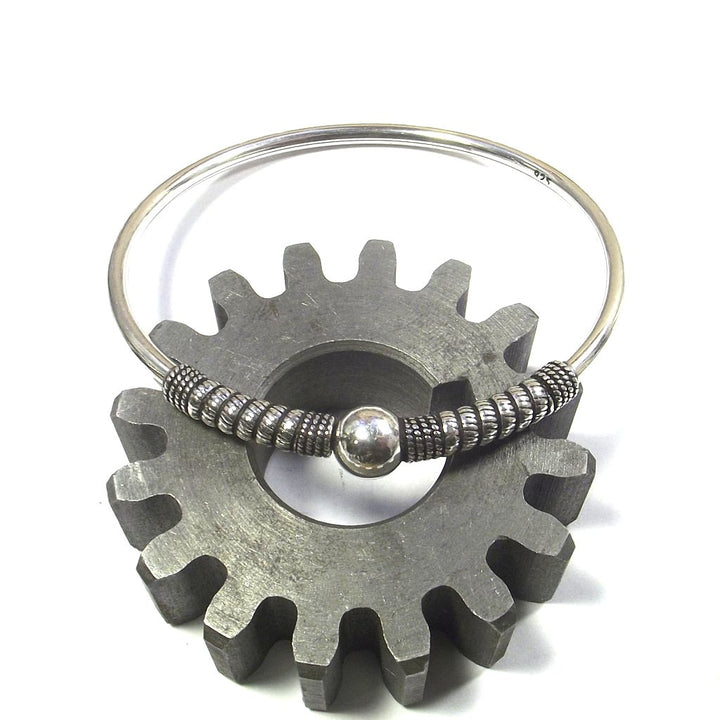 Bracciale argento 925 cerchio - rigido sfera