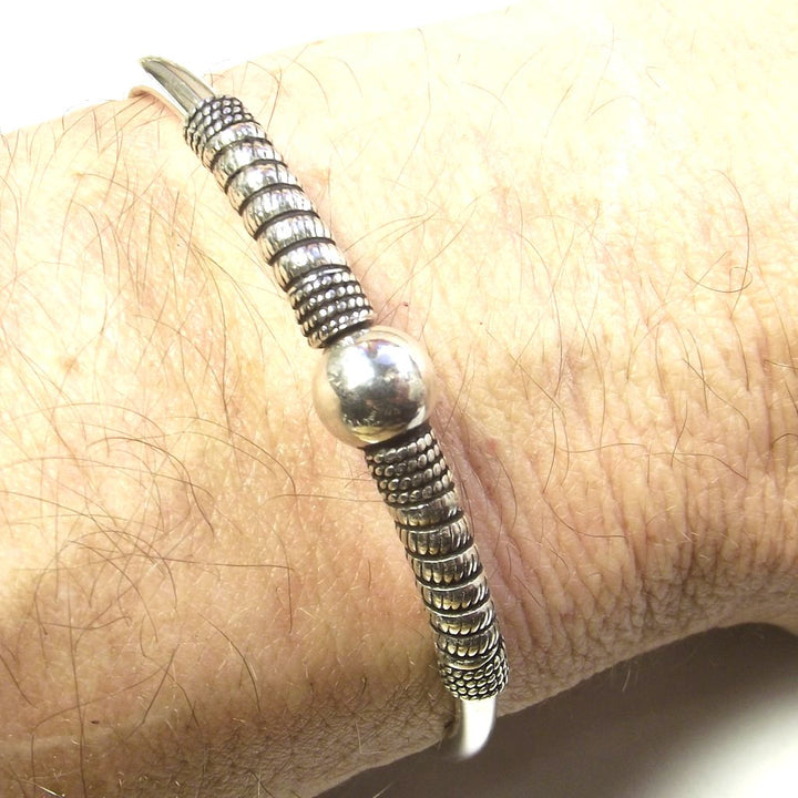 Bracciale argento 925 cerchio - rigido sfera
