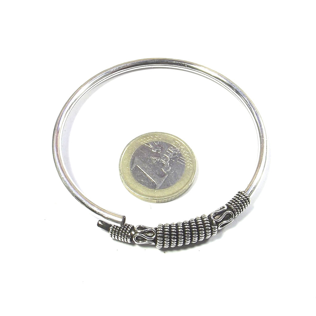 Bracciale rigido etnico in argento 925 uomo e donna