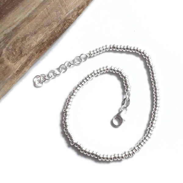 BRACCIALE ARGENTO a dischi piccoli leggeri