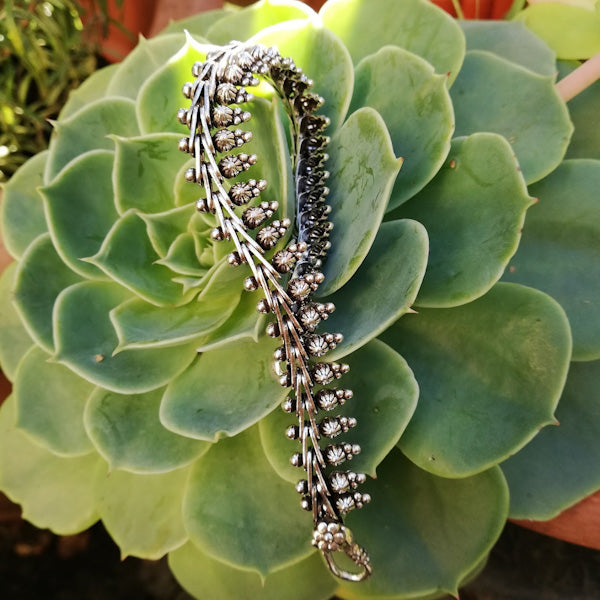 Bracciale etnico DHATRI in argento 925 | Bracciali indiani SNAKE originali - Il mondo di Wit