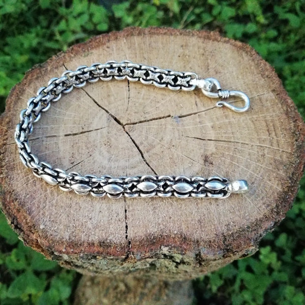 Bracciale etnico DRISTI in argento 925 | Bracciali indiani SNAKE originali - Il mondo di Wit