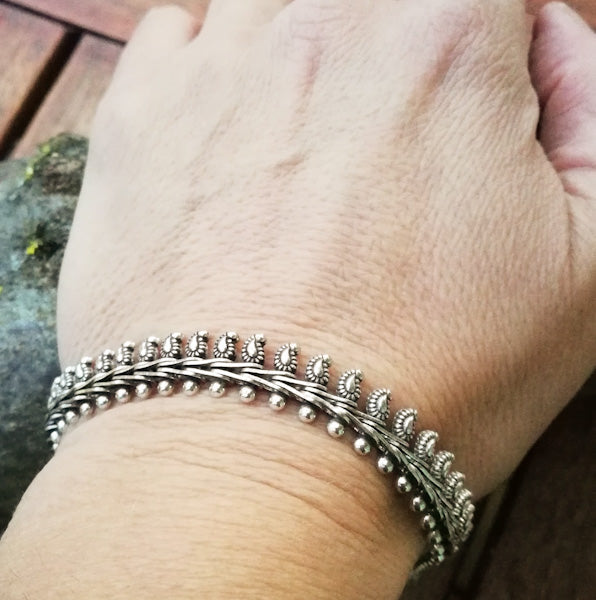 Bracciale etnico KANAKA in argento 925 | Bracciali indiani SNAKE originali - Il mondo di Wit