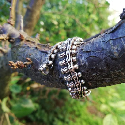 Bracciale etnico KANAKA in argento 925 | Bracciali indiani SNAKE originali - Il mondo di Wit