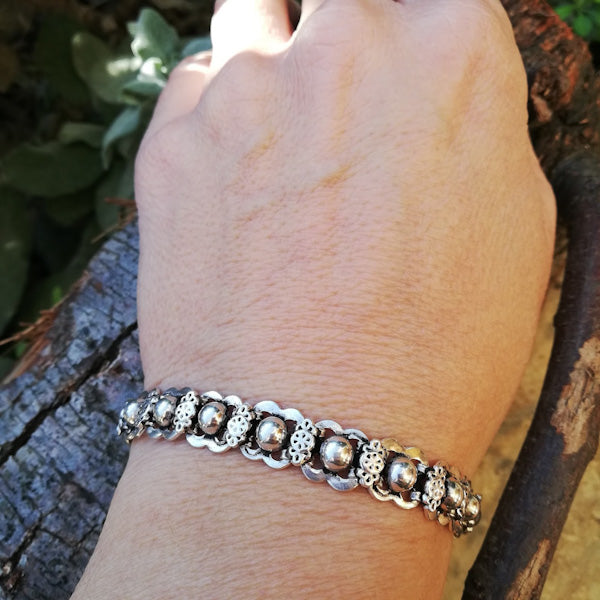 Bracciale etnico KANAN in argento 925 | Bracciali indiani SNAKE originali - Il mondo di Wit