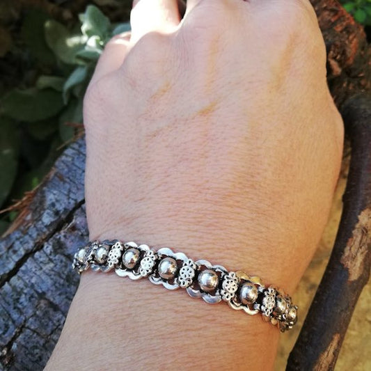 Bracciale etnico KANAN in argento 925 | Bracciali indiani SNAKE originali - Il mondo di Wit