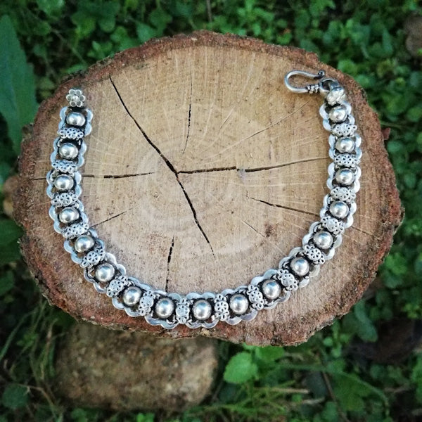 Bracciale etnico KANAN in argento 925 | Bracciali indiani SNAKE originali - Il mondo di Wit