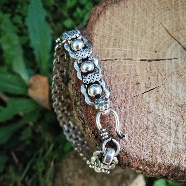 Bracciale etnico KANAN in argento 925 | Bracciali indiani SNAKE originali - Il mondo di Wit