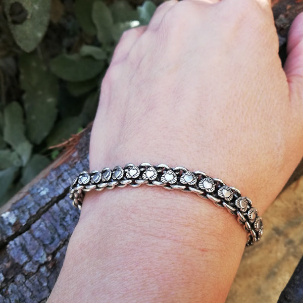Bracciale etnico KIRAN in argento 925 | Bracciali indiani SNAKE originali - Il mondo di Wit