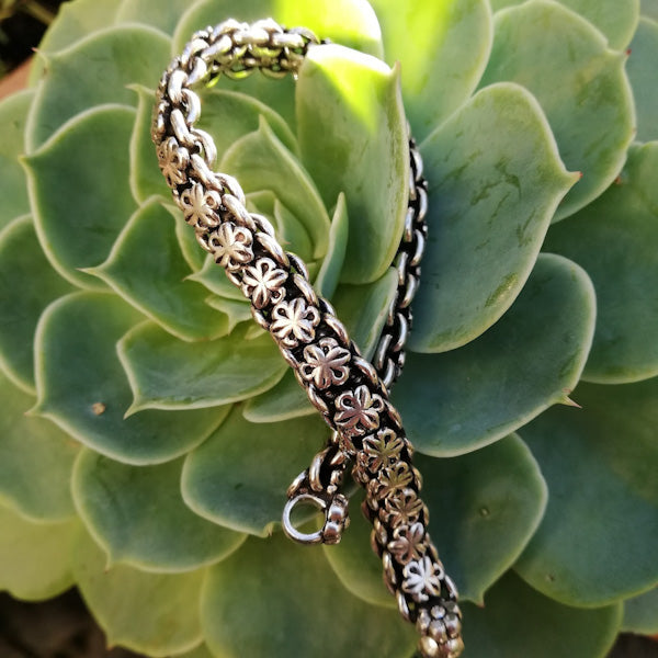 Bracciale etnico KISHORI in argento 925 | Bracciali indiani SNAKE originali - Il mondo di Wit