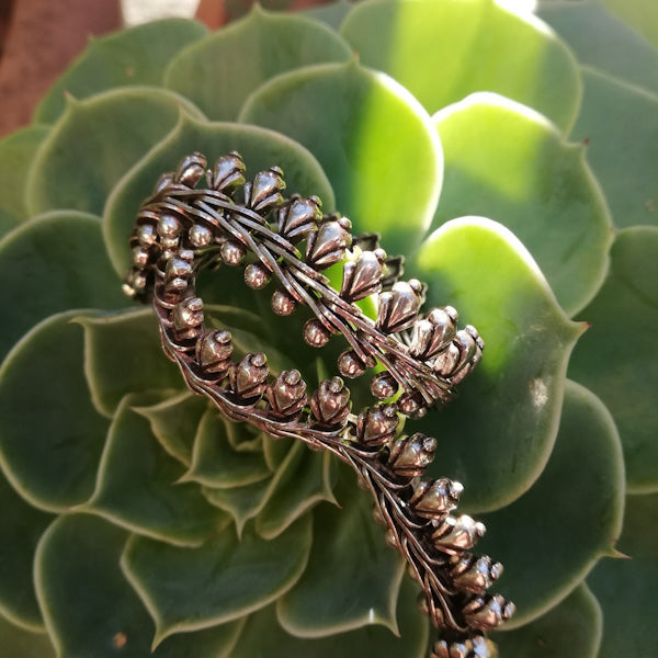 Bracciale etnico KOMAL in argento 925 | Bracciali indiani SNAKE originali - Il mondo di Wit