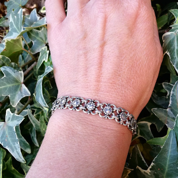 Bracciale etnico KUMUD in argento 925 | Bracciali indiani SNAKE originali - Il mondo di Wit