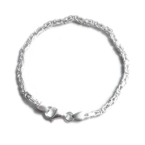 BRACCIALE ARGENTO 925 maglia bizantina