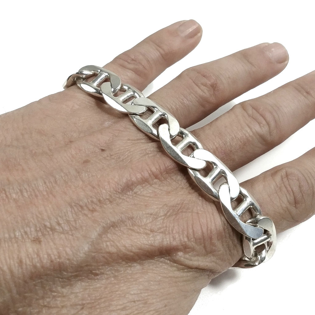 Bracciale d'argento in argento 925 Bracciale maglia marina | GIOIELLI IN ARGENTO