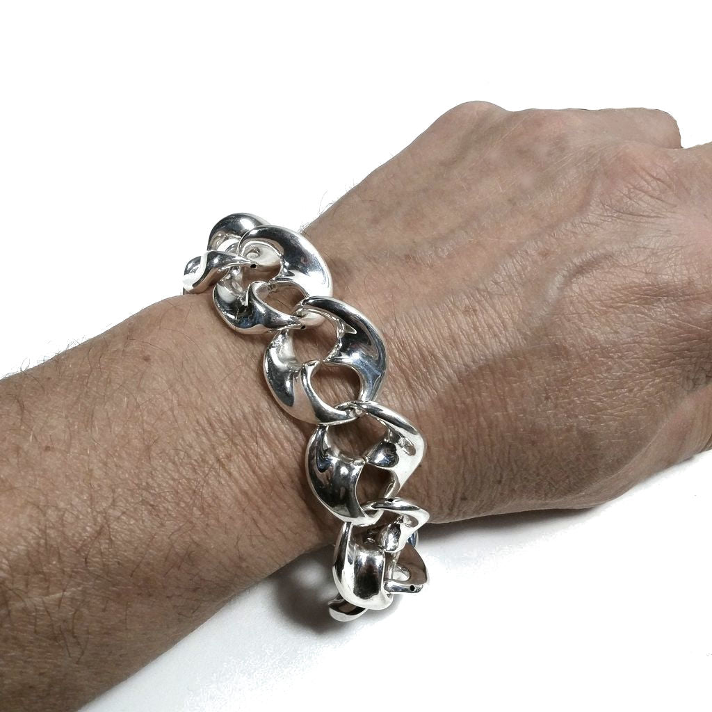 925 Silver Bracelet Navy Mesh Bracelet | SILVER JEWELRY