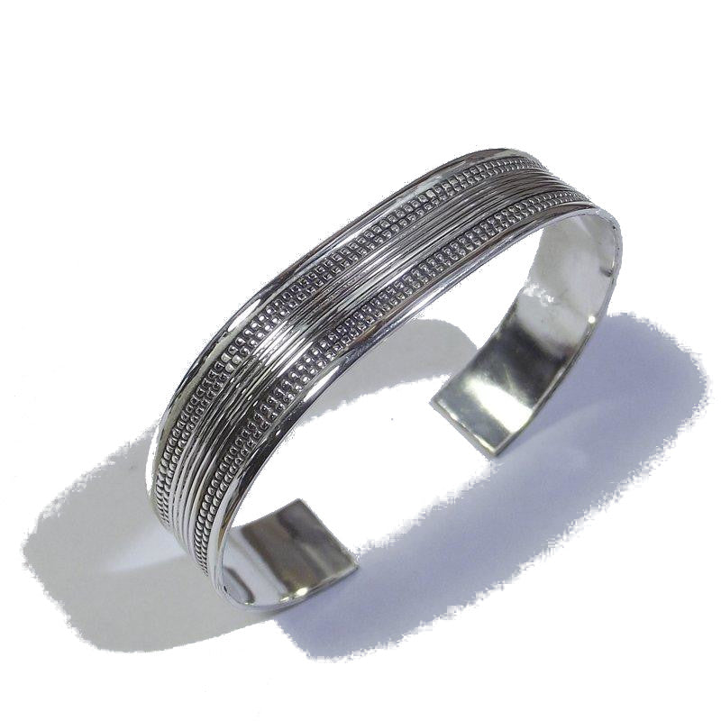 Bracciale argento da uomo - rigido - treccia | GIOIELLI uomo e donna
