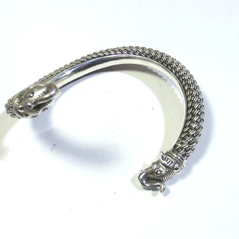 BRACCIALE rigido in ARGENTO 925 elefante
