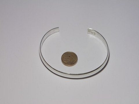 Men's silver bracelet - rigid