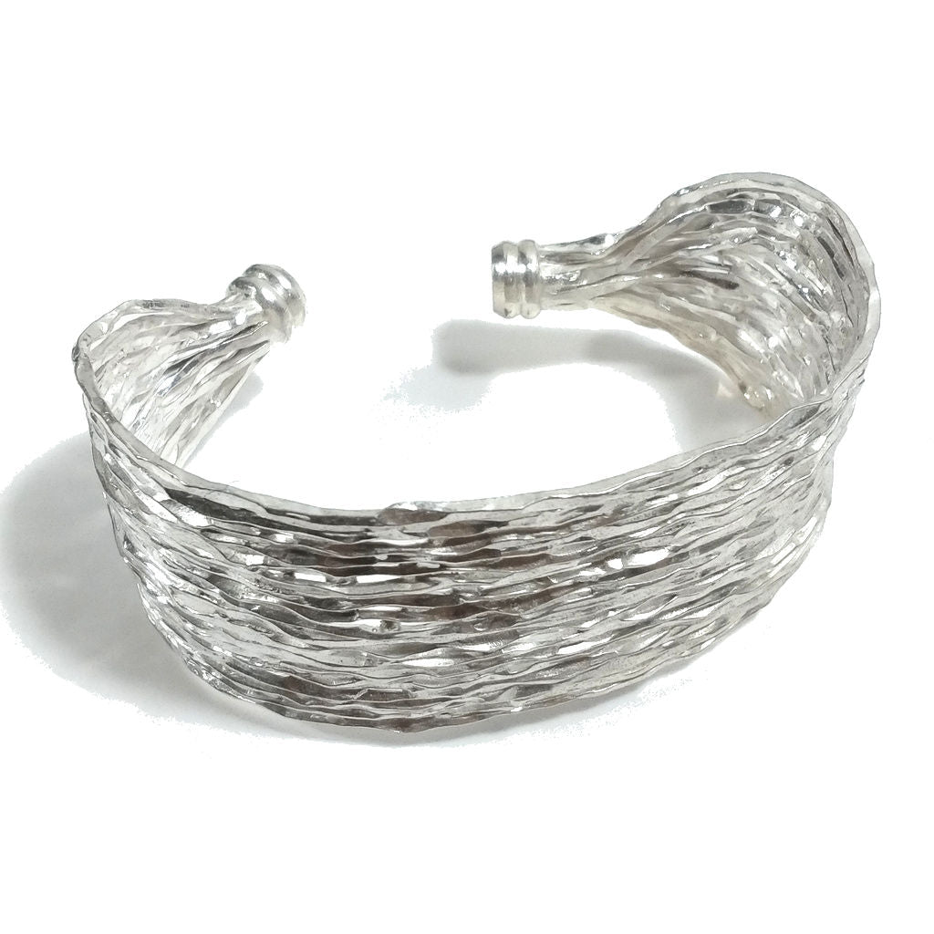 Bracciale artigianale in argento 925 Bracciale rigido | GIOIELLI IN ARGENTO