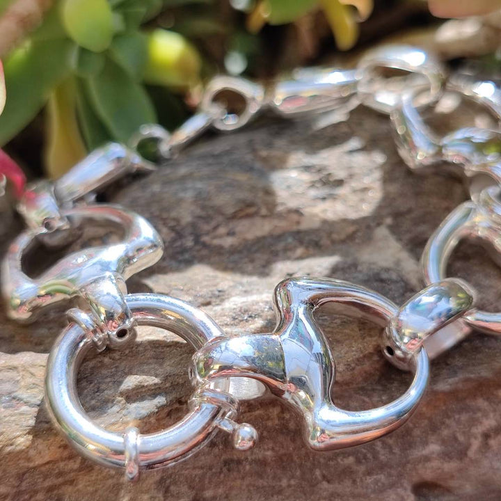 Bracciale AURORA in argento 925 maglia FIOCCO | GIOIELLI IN ARGENTO