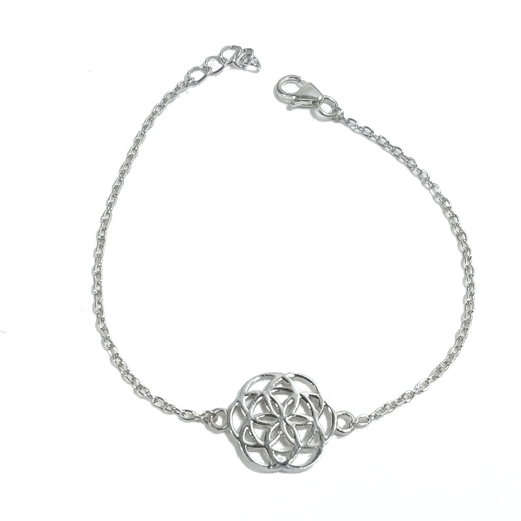 Bracciale d'argento in argento 925 Bracciale FIORE DELLA VITA | GIOIELLI IN ARGENTO