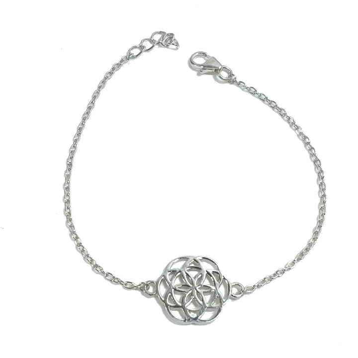 Bracciale d'argento in argento 925 Bracciale FIORE DELLA VITA | GIOIELLI IN ARGENTO
