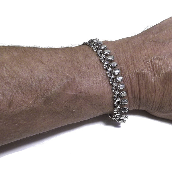 Bracciale etnico JAIMINI in argento 925 | Bracciali indiani SNAKE originali - Il mondo di Wit