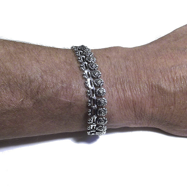 Bracciale etnico JIGAR in argento 925 | Bracciali indiani SNAKE originali - Il mondo di Wit