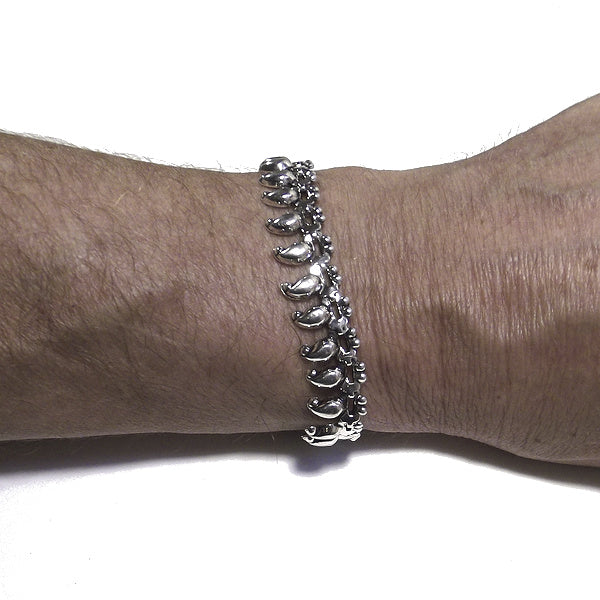 Bracciale etnico JOSHIL in argento 925 | Bracciali indiani SNAKE originali - Il mondo di Wit