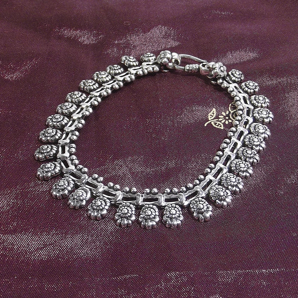 Bracciale etnico JIGAR in argento 925 | Bracciali indiani SNAKE originali - Il mondo di Wit