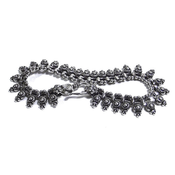 Bracciale etnico MUNJAL in argento 925 | Bracciali indiani SNAKE originali - Il mondo di Wit