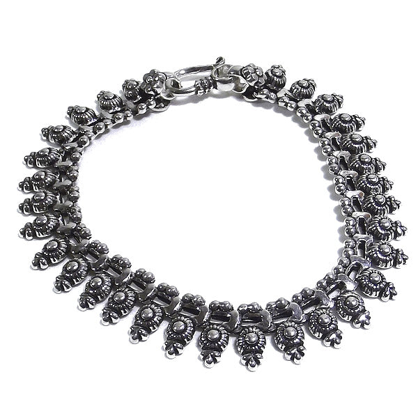Bracciale etnico MUNJAL in argento 925 | Bracciali indiani SNAKE originali - Il mondo di Wit