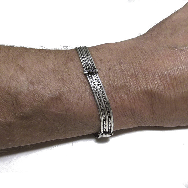 Bracciale KINTA in argento 925 | Bracciali indiani SNAKE originali - Il mondo di Wit