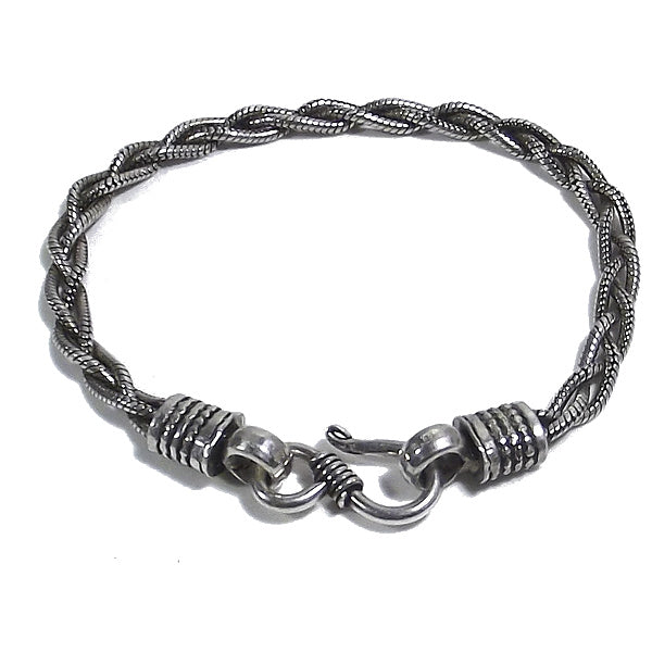 Bracciale etnico HARIA in argento 925 | Bracciali indiani SNAKE originali - Il mondo di Wit