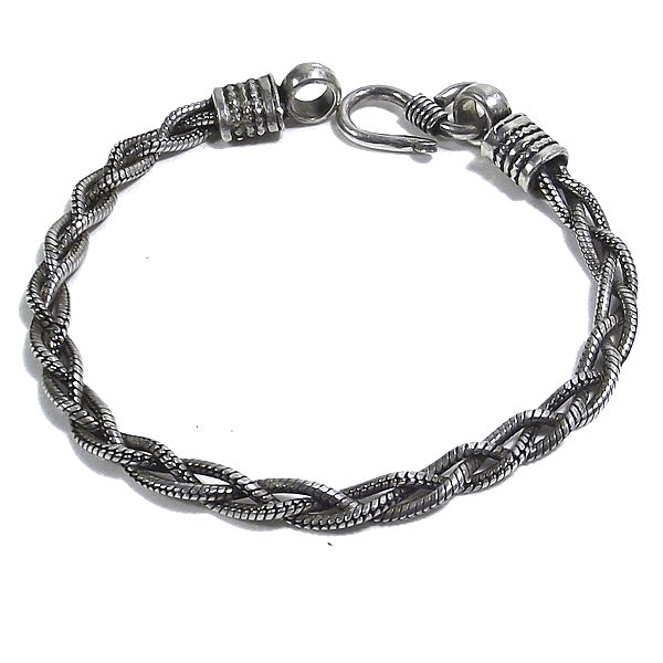Bracciale etnico HARIA in argento 925 | Bracciali indiani SNAKE originali - Il mondo di Wit