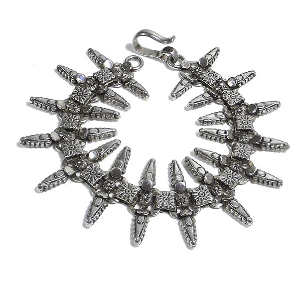 Bracciale etnico KABIA in argento 800 | Bracciali indiani SNAKE originali - Il mondo di Wit