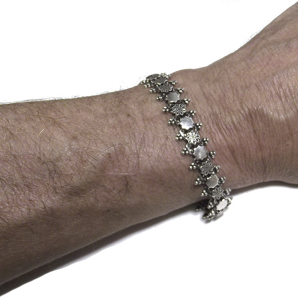 Bracciale etnico SALMAVATI in argento 925 | Bracciali indiani SNAKE originali - Il mondo di Wit