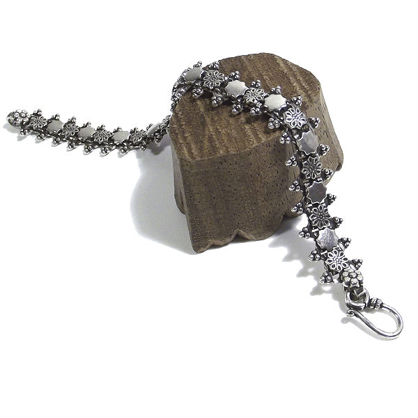 Bracciale etnico SALMAVATI in argento 925 | Bracciali indiani SNAKE originali - Il mondo di Wit
