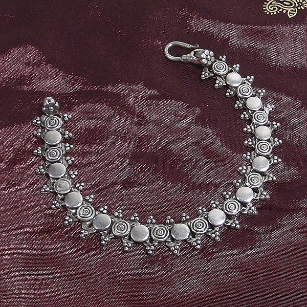 Bracciale etnico SHAKTI in argento 925 | Bracciali indiani SNAKE originali - Il mondo di Wit