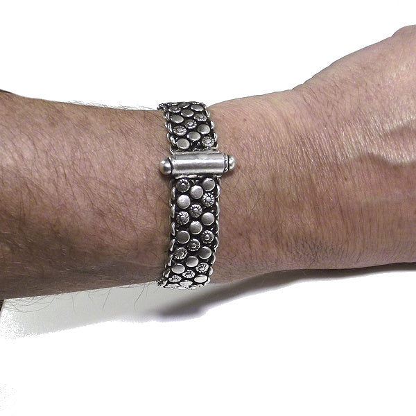 Bracciale etnico NANDINI in argento 925 | Bracciali indiani SNAKE originali - Il mondo di Wit